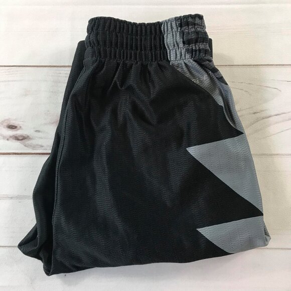 Nike Dri Fit Men Small Black Gray Space Dye Active Training Shorts - Picture 14 of 14